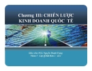 Thuyết trình: Chiến lược kinh doanh quốc tế