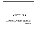 Chuyên đề 4: Chính quyền địa phương trong việc xây dựng nhà nước pháp quyền xã hội chủ nghĩa - Nguyễn Đăng Dung