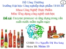 Báo cáo đề tài: Enzyme protease và ứng dụng trong sản xuất nước mắm ngắn ngày - ĐH CNTP TP. HCM