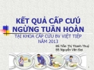 Báo cáo: Kết quả cấp cứu ngừng tuần hoàn tại khoa cấp cứu BV Việt Tiệp năm 2013