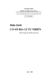 Giáo trình Cơ sở địa lý tự nhiên: Phần 1 - ĐH Huế