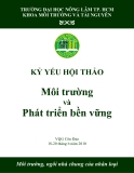 Kỷ yếu hội thảo Môi trường và phát triển bền vững - ĐH Nông Lâm TP. HCM