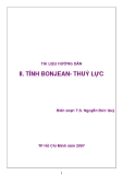 Tài liệu hướng dẫn Tính Bonjean-thuỷ lực - TS. Nguyễn Đức Quý