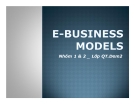 Thuyết trình: E - Business Models