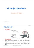 Bài giảng Kỹ thuật lập trình C: Chương 3 - ThS. Trần Quang Hải Bằng