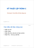 Bài giảng Kỹ thuật lập trình C: Chương 6 - ThS. Trần Quang Hải Bằng