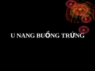 Bài giảng U nang buồng trứng