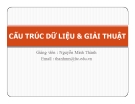 Giới thiệu môn học Cấu trúc dữ liệu và giải thuật - Nguyễn Minh Thành