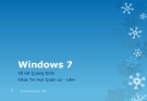 Bài giảng Windows 7 -  Võ Hà Quang Định