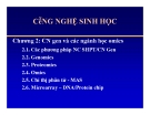 Bài giảng Công nghệ Sinh học: Chương 2