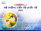 Bài giảng Tài chính quốc tế: Chương 2 - ThS. Đỗ Thị Thu Thủy