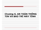 Bài giảng Tin học Đại cương: Chương 6 - PGS.TS. Lê Văn Năm