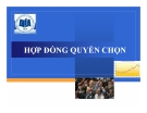 Thuyết trình tài chính doanh nghiệp: Hợp đồng quyền chọn