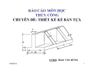 Báo cáo môn học thủy công: Thiết kế kè bản tựa