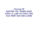 Bài giảng Triết học nâng cao - Chương 7