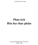 Kỹ thuật phân tích Hóa học thực phẩm: Phần 2