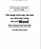 Cách dàn trang Microsoft Word và thủ thuật trình bày văn bản: Phần 2