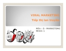 Thuyết trình: Viral marketing Tiếp thị lan truyền