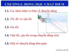 Bài giảng Vật lý đại cương: Chương 1 - Lê Văn Nam