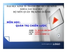 Thuyết trình quản trị chiến lược: Quản trị chiến lược công ty sữa Vinamilk