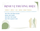 Thuyết trình: Định vị thương hiệu