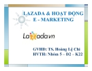 Thuyết trình: Lazada và hoạt động E - marketing