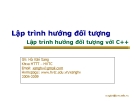 Bài giảng Lập trình hướng đối tượng: Chương 1 - GV. Hà Văn Sang