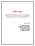 Tiểu luận: Hãy phân tích tác động tích cực và tiêu cực của dòng vốn đầu tư trực tiếp nước ngoài và thực trạng quản lý hoạt động dòng vốn đầu tư trực tiếp nước ngoài ở Việt Nam