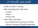 Bài giảng Lý thuyết xác suất thống kê - Nguyễn Văn Tiến