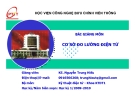 Bài giảng môn Cơ sở đo lường điện tử - Nguyễn Trung Hiếu