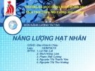 Báo cáo: Năng lượng hạt nhân