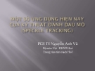 Bài giảng Một số ứng dụng hiện nay của kỹ thuật đánh dấu mô ( Speckle tracking) - PGS.TS. Nguyễn Anh Vũ