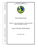 Luận văn thạc sĩ kỹ thuật: Nghiên cứu chất lượng dịch vụ trong hệ thống thông tin di động 3G/UMTS