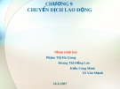 Bài thuyết trình: Kinh tế lao động - Chuyển dịch lao động