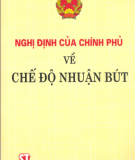 Chế độ nhuận bút và Nghị định của chính phủ: Phần 1