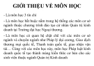 Bài giảng Giới thiệu môn học Pháp luật kinh doanh quốc tế