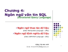 Bài giảng Hệ quản trị cơ sở dữ liệu: Chương 4 - GV. Đặng Thị Kim Anh