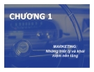 Bài giảng Chiến lược Marketing - Chương 1: Marketing những triết lý và khái niệm nền tảng