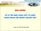 Bài giảng Xử lý tín hiệu băng gốc và ghép kênh trong hệ thống truyền dẫn - Th.S Phan Văn Hiền