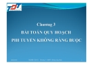Bài giảng Tối ưu: Chương 3 - ThS. Trần Thị Thùy Nương