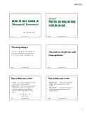 Bài giảng Kinh tế học quản lý: Chương 4 - TS. Phan Thế Công