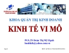 Bài giảng Kinh tế vi mô: Bài 10 - PGS.TS Đoàn Thị Mỹ Hạnh