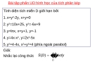Bài tập Phần UD hình học của tích phân kép - Nguyễn Thị Xuân Anh