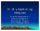 Bài giảng Hệ điều hành mạng nâng cao: Chương VII - TS. Hoàng Xuân Dậu