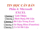 Bài giảng Tin học căn bản: Phần 4