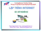 Bài giảng Lập trình Internet - Phạm Nguyễn Sơn Tùng