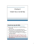 Bài giảng Cơ sở dữ liệu - Chương 8: Chuẩn hóa cơ sở dữ liệu
