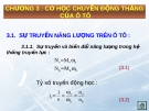 Bài giảng Lý thuyết ô tô - Chương 3: Cơ học chuyển động thẳng của ô tô