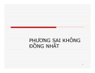 Bài giảng Kinh tế lượng - Chương 9: Phương sai không đồng nhất