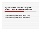 Bài giảng Đầu tư quốc tế - Chương 5: Quản lý nhà nước trong giai đoạn triển khai, thực hiện dự án đầu tư